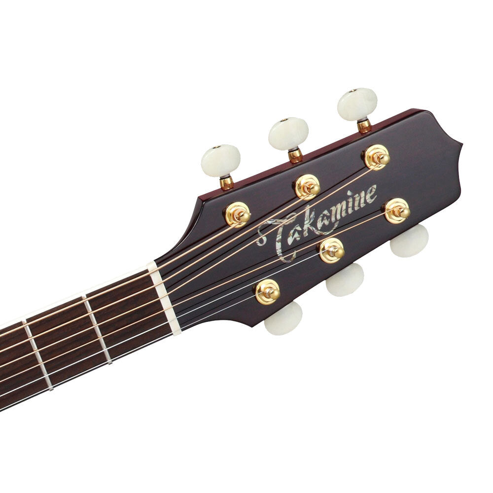 Takamine "John Jorgenson" Artist Series Dreadnought AC/EL Guitar w/Cutaway in Red Stain Gloss